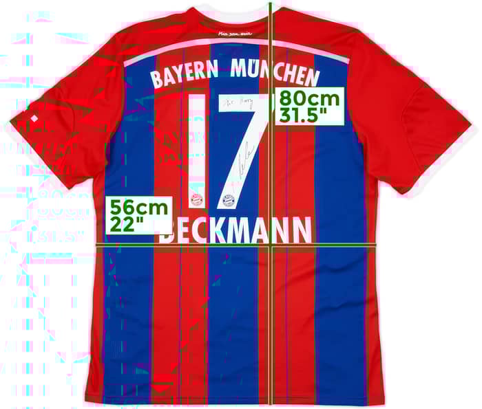 2014-15 Bayern Munich Frauen Home Signed Shirt Beckmann #17 - 8/10 - (XL)