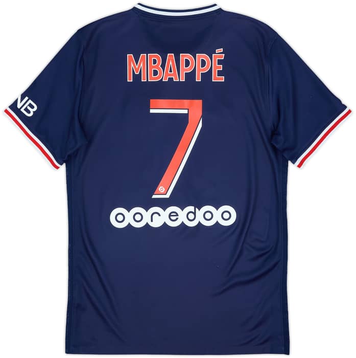 2020-21 Paris Saint-Germain Home Shirt Mbappe #7 - 7/10 - (S)