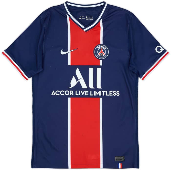 2020-21 Paris Saint-Germain Home Shirt Mbappe #7 - 7/10 - (S)