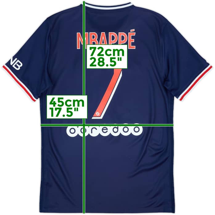 2020-21 Paris Saint-Germain Home Shirt Mbappe #7 - 7/10 - (S)