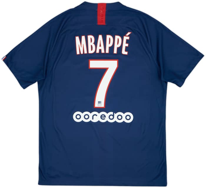 2019-20 Paris Saint-Germain Home Shirt Mbappe #7 - 10/10 - (L)