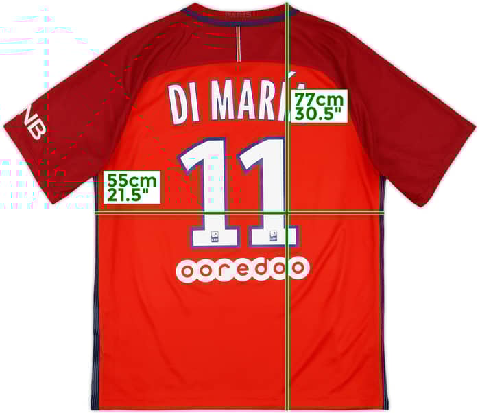 2016-17 Paris Saint-Germain Away Shirt Di Maria #11 - 10/10 - (L)