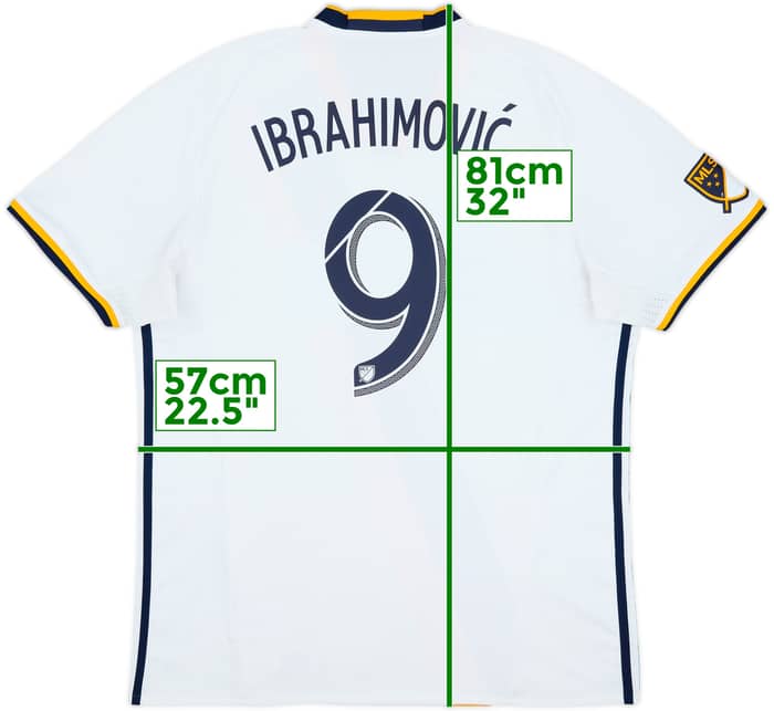 2016-17 LA Galaxy Home Shirt Ibrahimovic #9 - 8/10 - (XL)