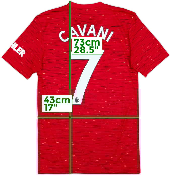 2020-21 Manchester United Home Shirt Cavani #7 - 10/10 - (XS)