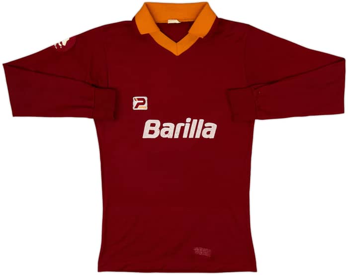 1982-83 Roma Home L/S Shirt - 7/10 - (M.Boys)