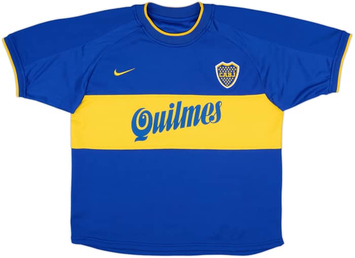 2000-01 Boca Juniors Home Shirt - 8/10 - (XL.Boys)