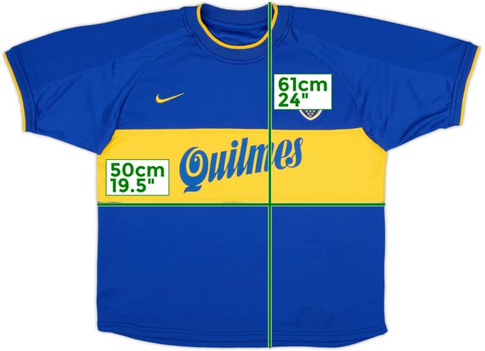 2000-01 Boca Juniors Home Shirt - 8/10 - (L.Boys)