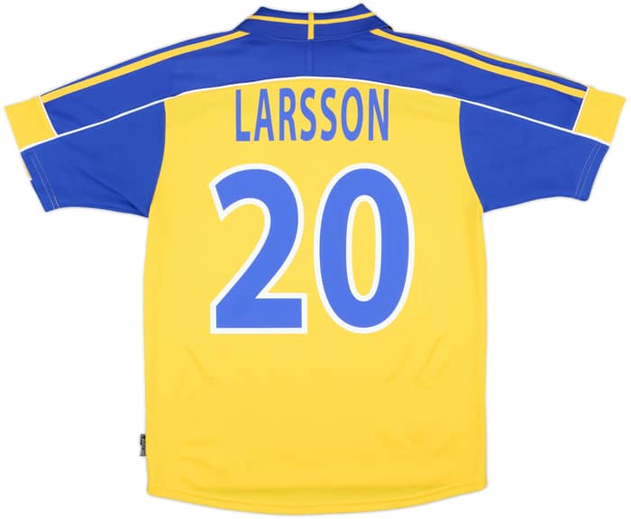2000-02 Sweden Home Shirt Larsson #20 - 8/10 - (M)