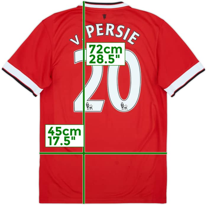 2014-15 Manchester United Home Shirt V.Persie #20 - 6/10 - (S)