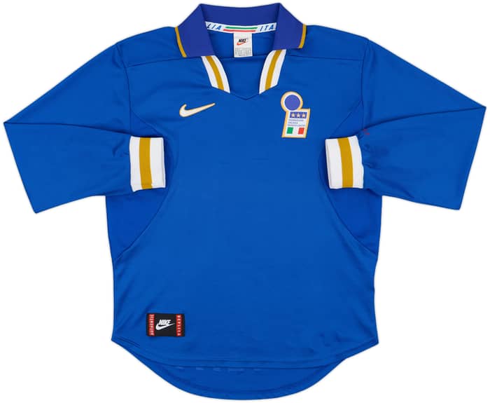 1996-97 Italy Home L/S Shirt - 8/10 - (S)