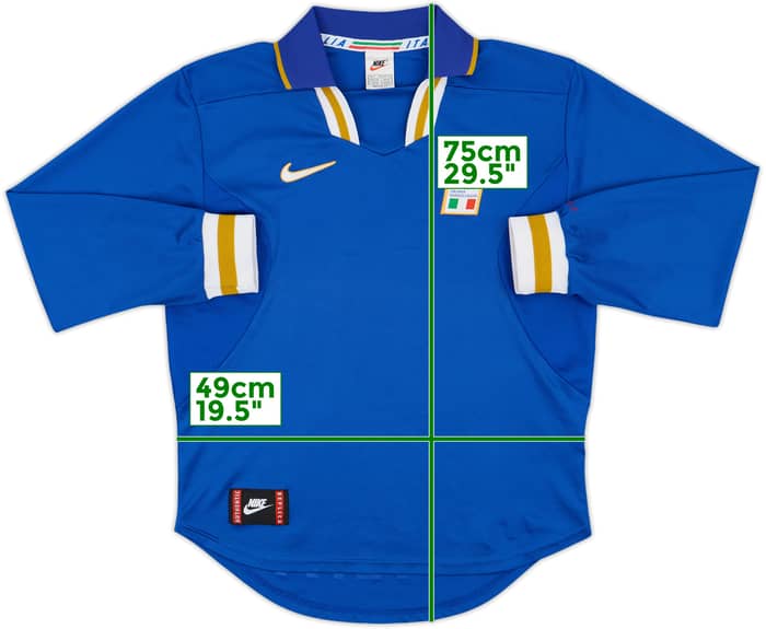 1996-97 Italy Home L/S Shirt - 8/10 - (S)