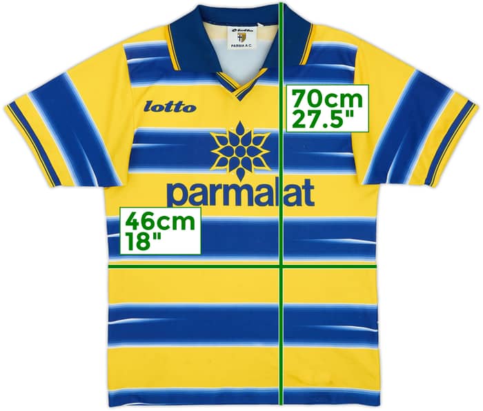 1998-99 Parma Basic Home Shirt #7 - 6/10 - (XL.Boys)