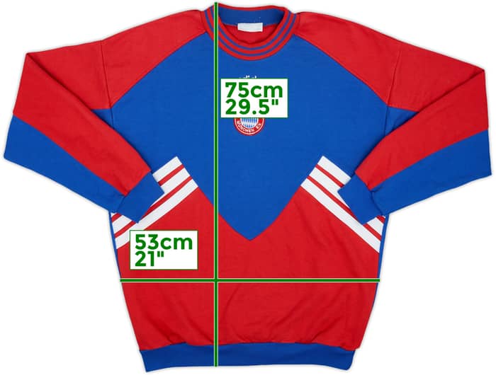 1993-95 Bayern Munich adidas Sweat Top - 8/10 - (L)