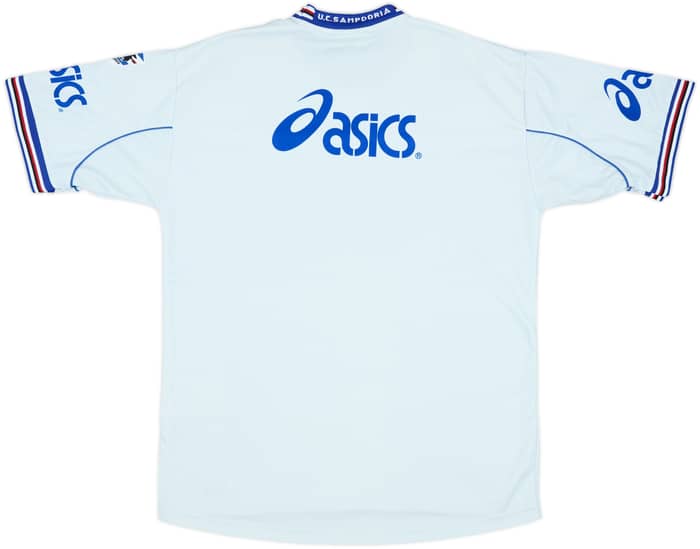 2001-02 Sampdoria Player Issue Asics Training Shirt #2 - 9/10 - (L)