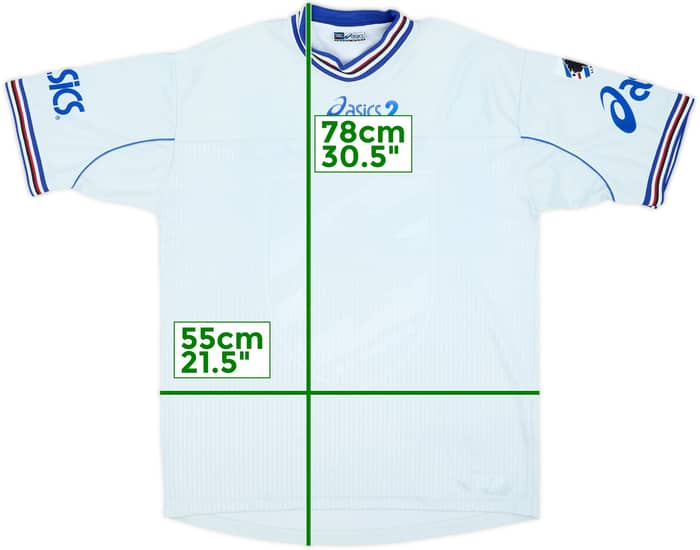 2001-02 Sampdoria Player Issue Asics Training Shirt #2 - 9/10 - (L)