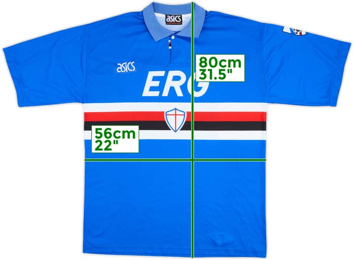 1992-94 Sampdoria Home Shirt #9 - 5/10 - (XL)