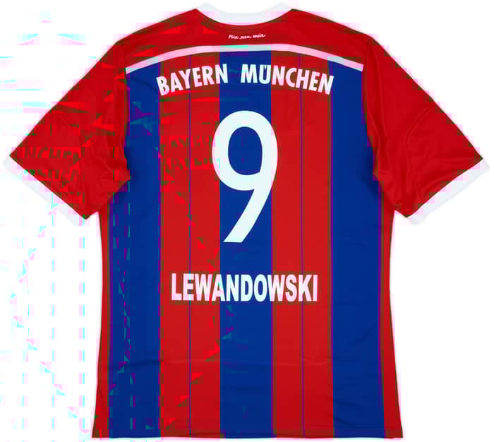 2014-15 Bayern Munich Home Shirt Lewandowski #9 - 10/10 - (XL)