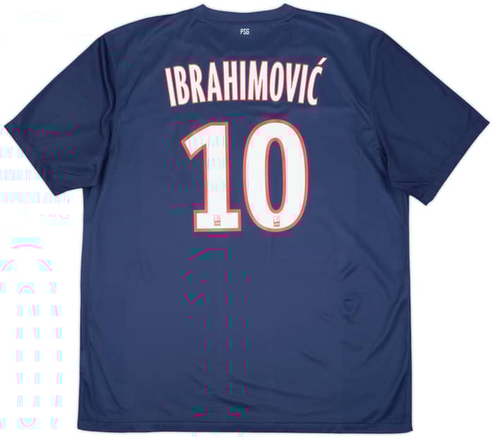 2012-13 Paris Saint-Germain Home Shirt Ibrahimovic #10 - 10/10 - (XL)
