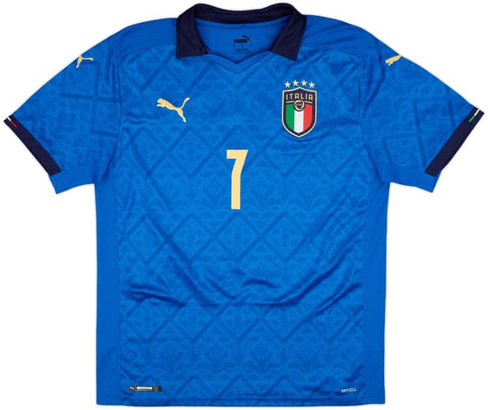 2020-21 Italy Home Shirt Spinazzola #7 - 10/10 - (M)