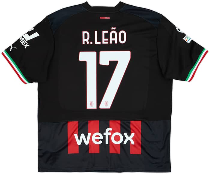 2022-23 AC Milan Home Shirt R.Leao #17 - 9/10 - (XL)