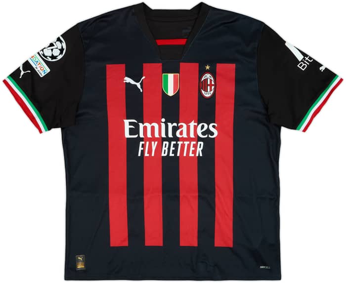 2022-23 AC Milan Home Shirt R.Leao #17 - 9/10 - (XL)