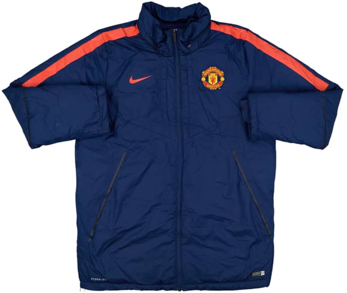 2014-15 Manchester United Nike Padded Bench Coat - 8/10 - (XL)