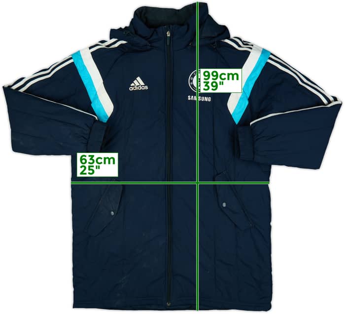2014-15 Chelsea adidas Padded Bench Coat - 6/10 - (L)