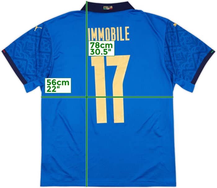 2020-21 Italy Authentic Home Shirt Immobile #17 - 8/10 - (XL)