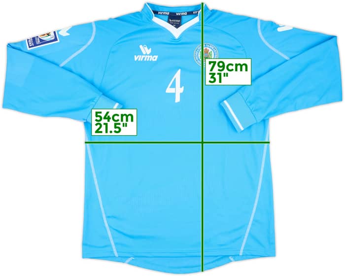 2008-10 San Marino Match Issue Home L/S Shirt #4