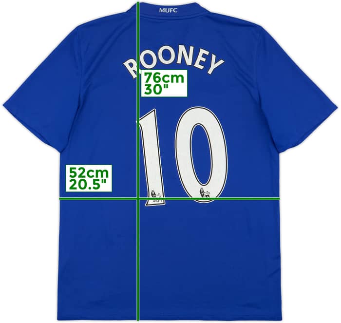 2008-09 Manchester United Third Shirt Rooney #10 - 5/10 - (M)