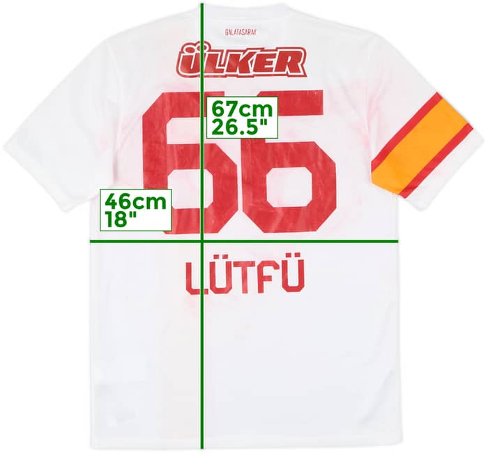 2012-13 Galatasaray Away Shirt Lutfu #66 - 4/10 - (M)