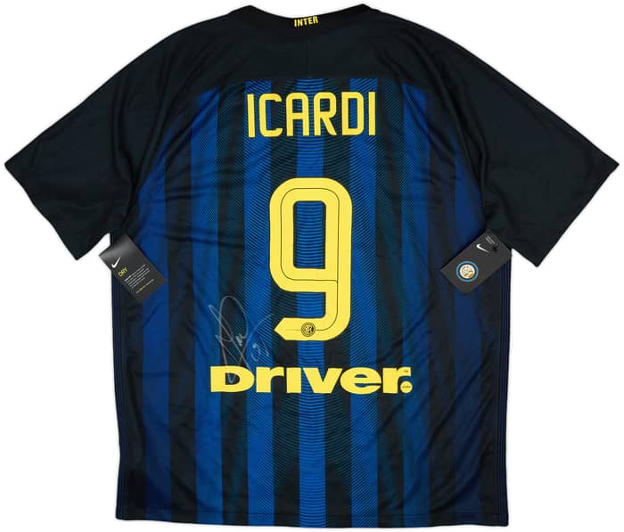 2016-17 Inter Milan Signed Home Shirt Icardi #9 (XL)