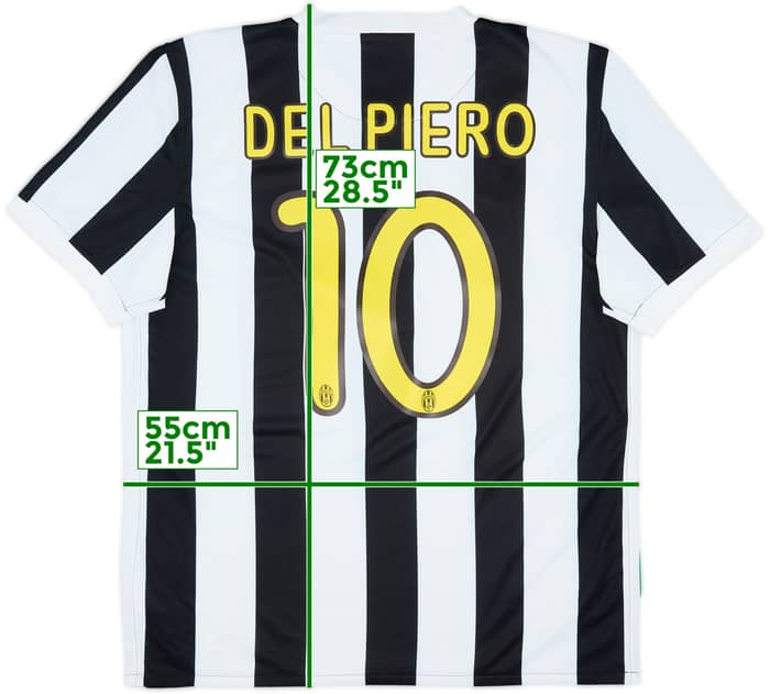 2009-10 Juventus Home Shirt Del Piero #10 - 8/10 - (L)