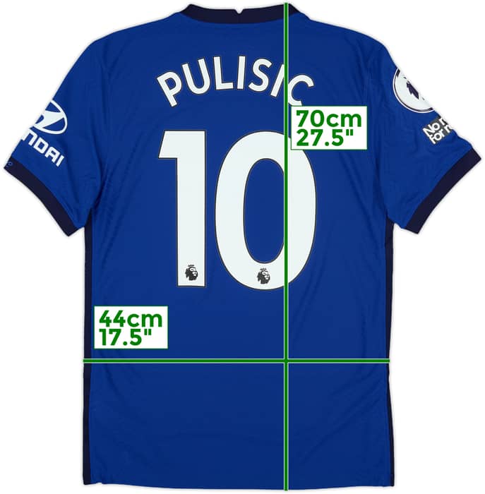 2020-21 Chelsea Authentic Home Shirt Pulisic #10 - 8/10 - (S)