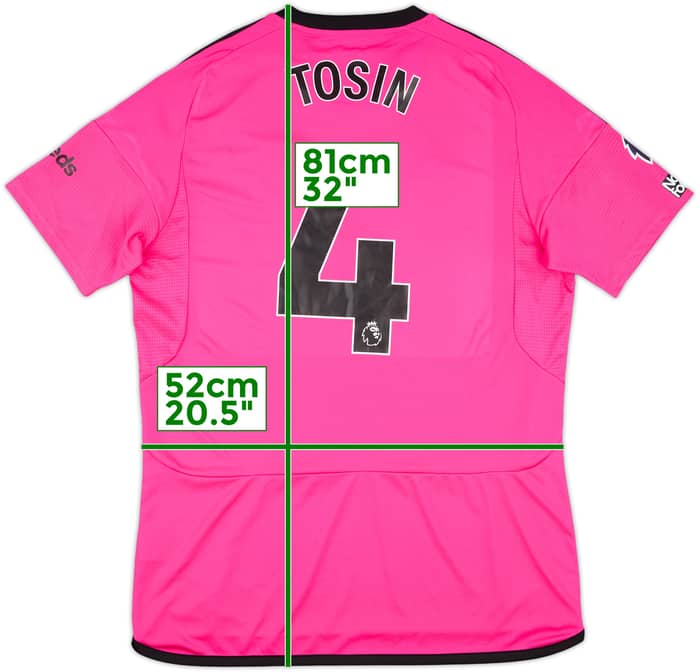 2023-24 Fulham Match Issue Away Shirt Tosin #4