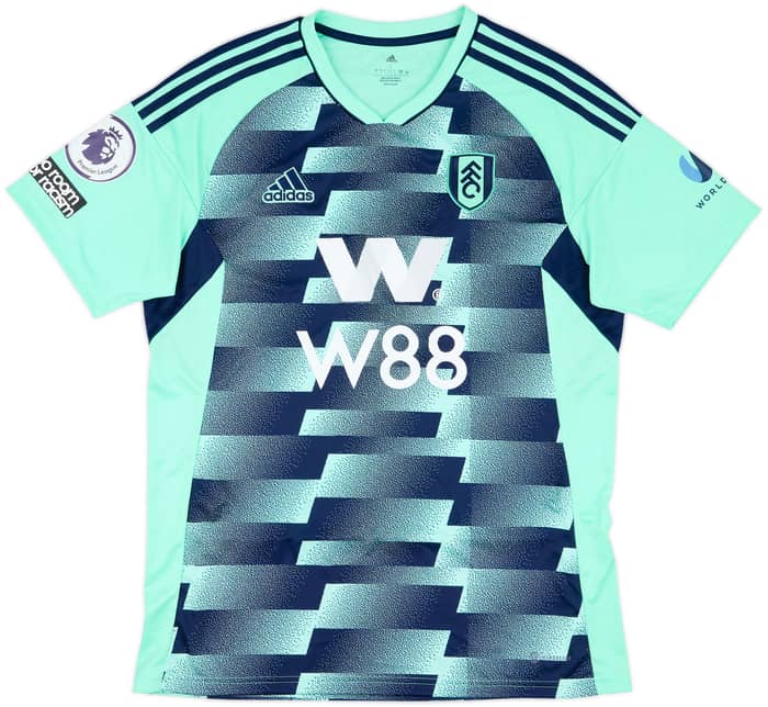 2022-23 Fulham Match Issue Away Shirt Tosin #4
