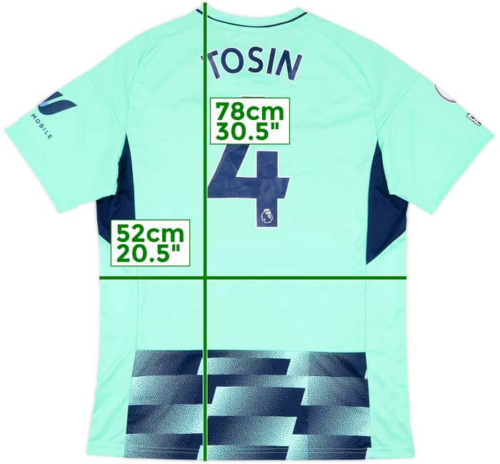 2022-23 Fulham Match Issue Away Shirt Tosin #4