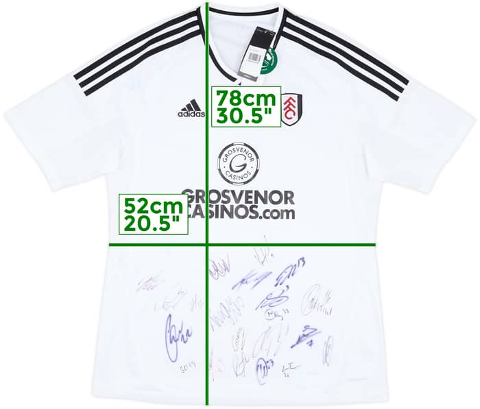 2017-18 Fulham Squad Signed Home Shirt (L)