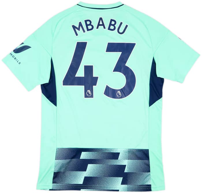 2022-23 Fulham Match Issue Away Shirt Mbabu #43