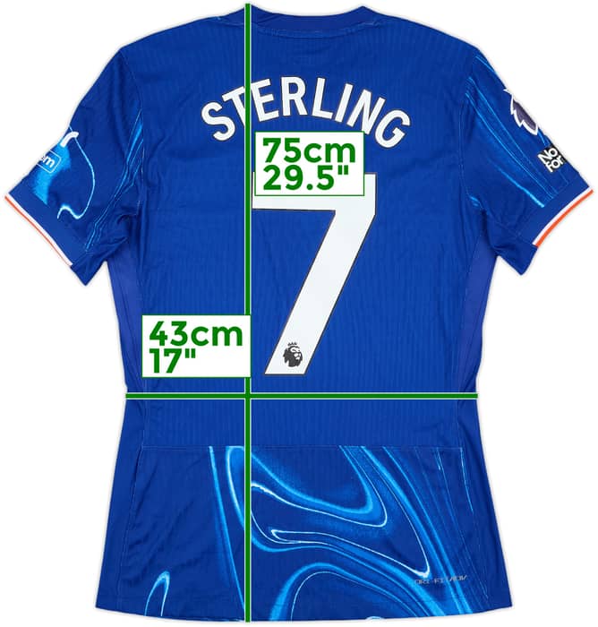 2024-25 Chelsea Match Issue Home Shirt Sterling #7