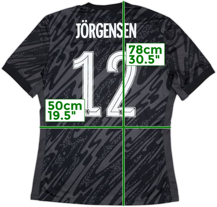 2024-25 Chelsea Match Issue GK Shirt Jorgensen #12
