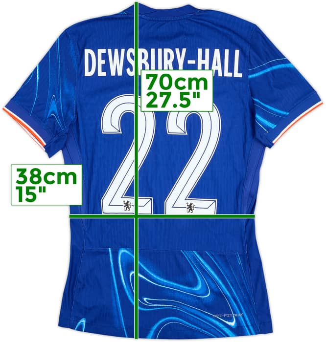 2024-25 Chelsea Match Issue Home Shirt Dewsbury-Hall #22