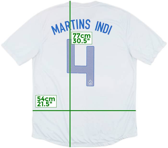 2013-14 Netherlands Away Shirt Martins Indi #4 - 5/10 - (L)