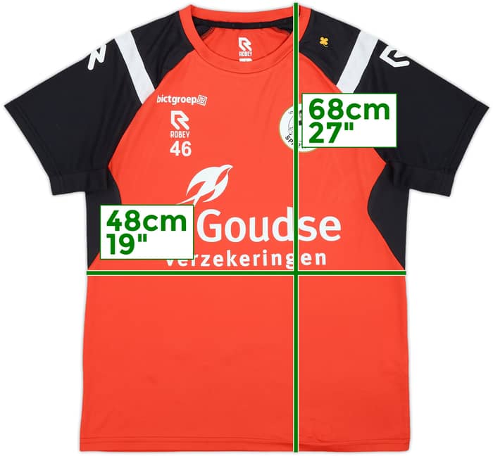 2024-25 Sparta Rotterdam Player Issue Robey Training Shirt #46 - 7/10 - (S)