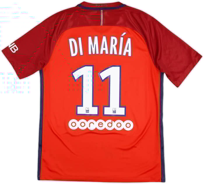 2016-17 Paris Saint-Germain Away Shirt Di Maria #11 - 7/10 - (M)