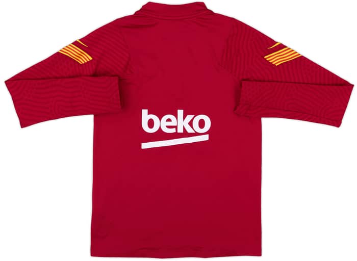 2020-21 Barcelona Nike 1/4 Zip Drill Top - 8/10 - (M.Boys)