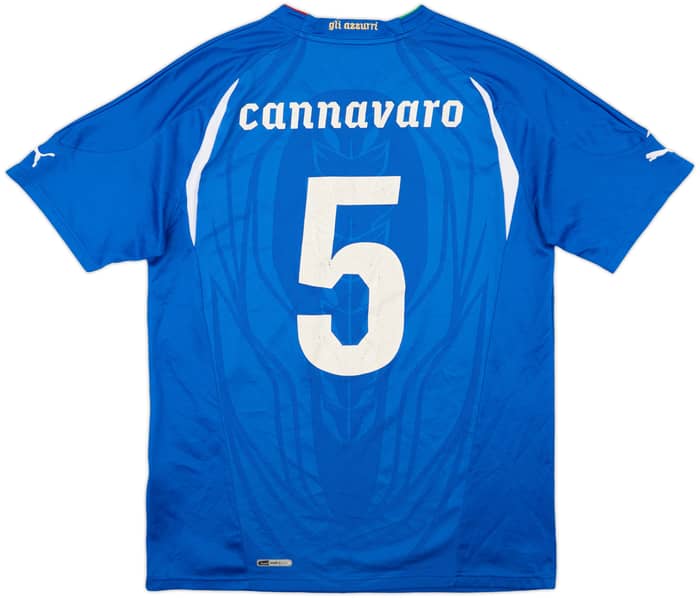 2010-12 Italy Home Shirt Cannavaro #5 - 6/10 - (L)