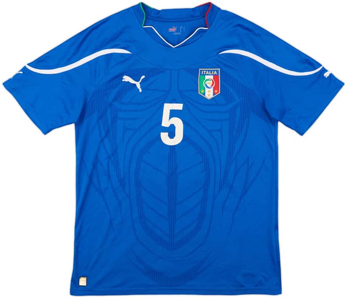 2010-12 Italy Home Shirt Cannavaro #5 - 6/10 - (L)