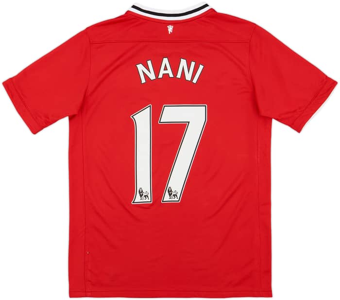 2011-12 Manchester United Home Shirt Nani #17 - 7/10 - (XL.Boys)