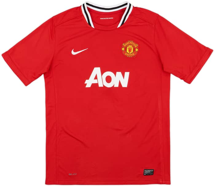 2011-12 Manchester United Home Shirt Nani #17 - 7/10 - (XL.Boys)